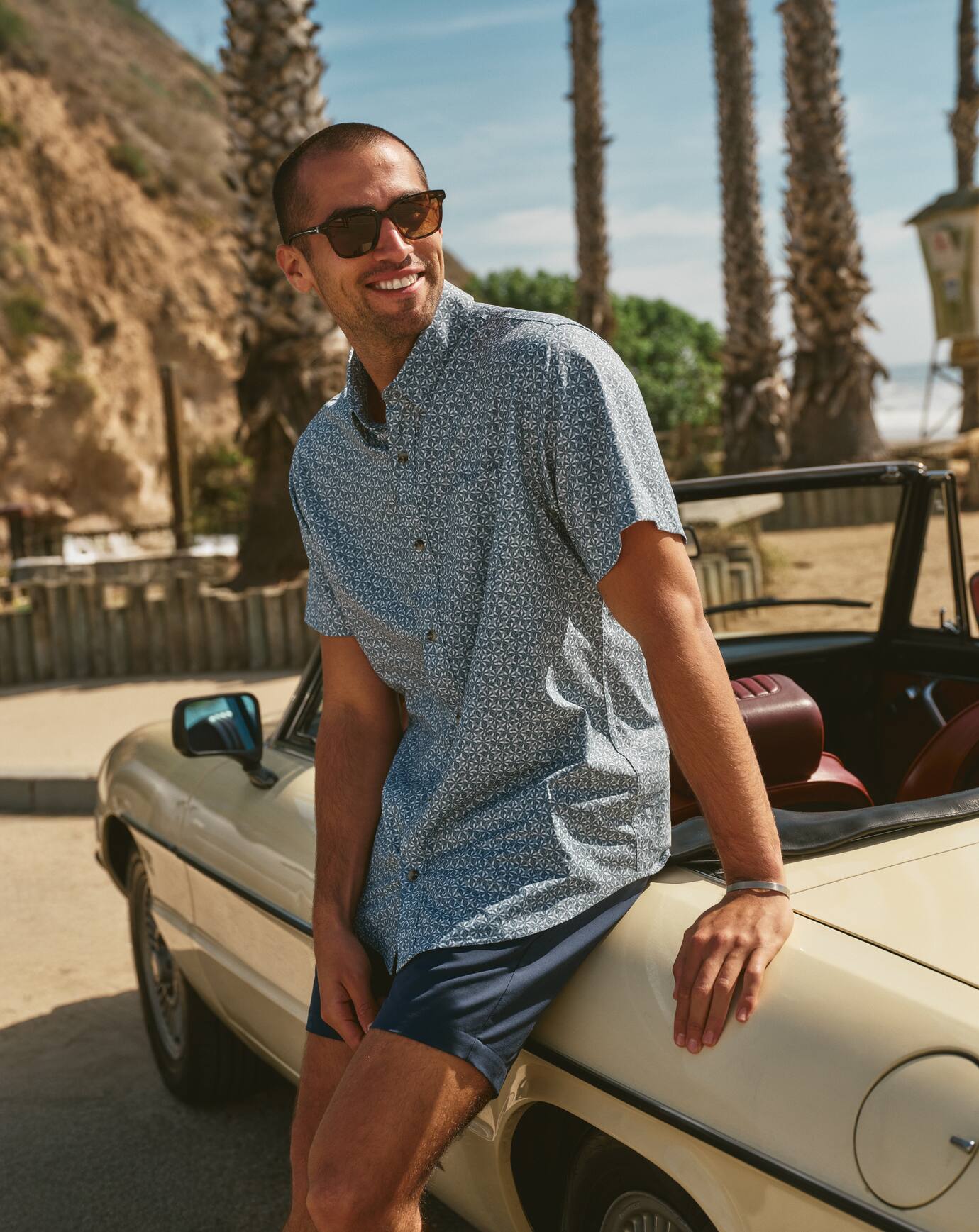 Travis Mathew US Techwoven Country Mile Button-Up Men