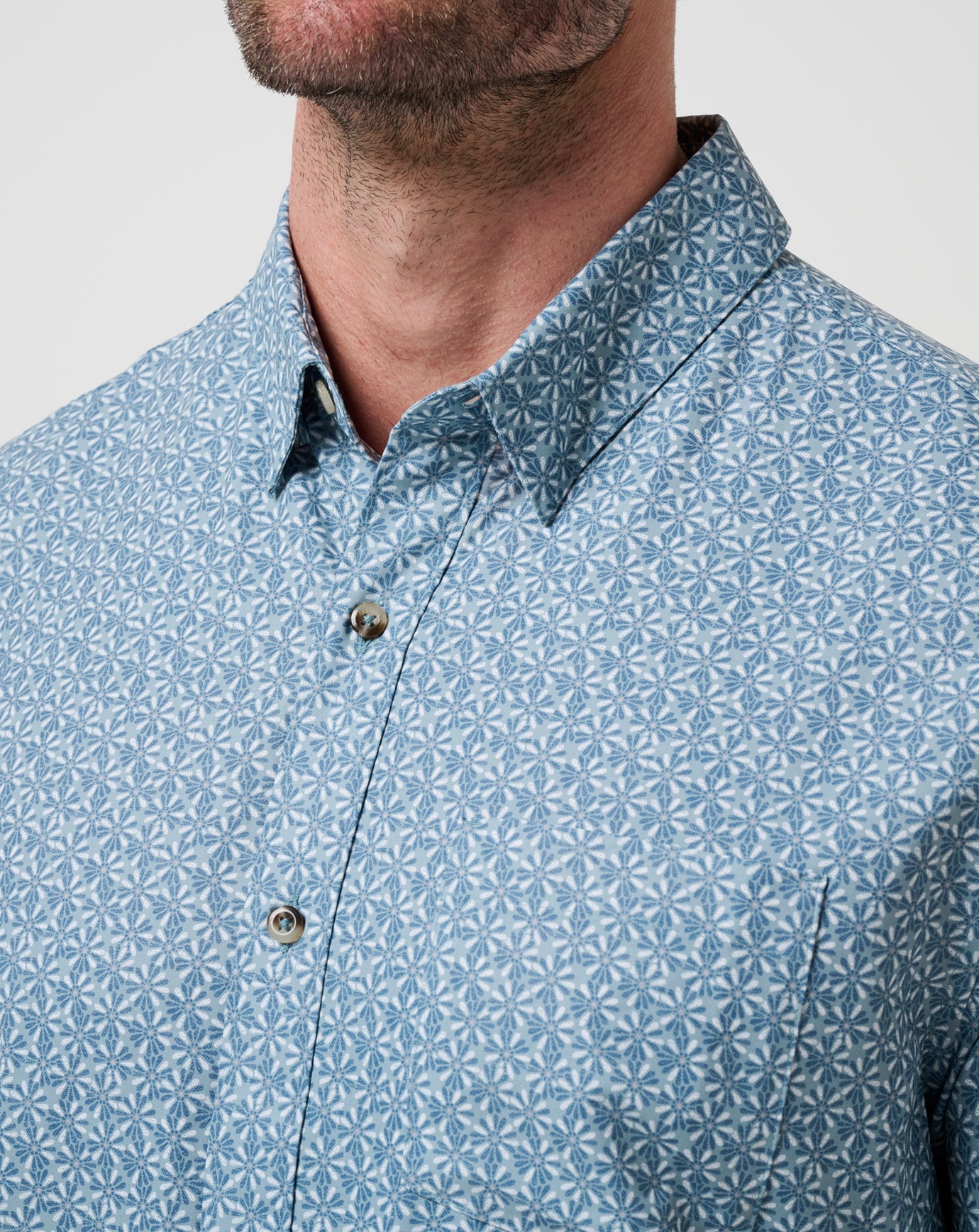Travis Mathew US Techwoven Country Mile Button-Up Men