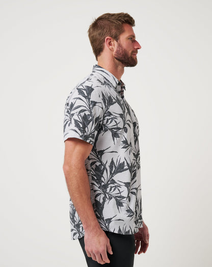Travis Mathew Online Light Map Button-Up Men
