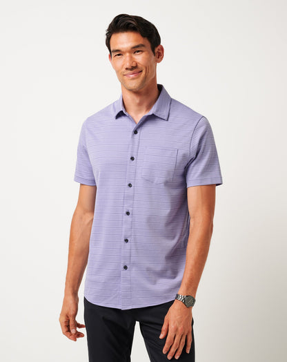 Travis Mathew Outlets Knit Trip To The City Button-Up Men