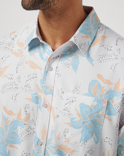 Travis Mathew US Techwoven Board Battle Button-Up Men|New