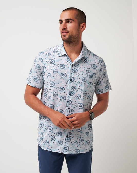Travis Mathew Online Knit Flourish Button-Up Men