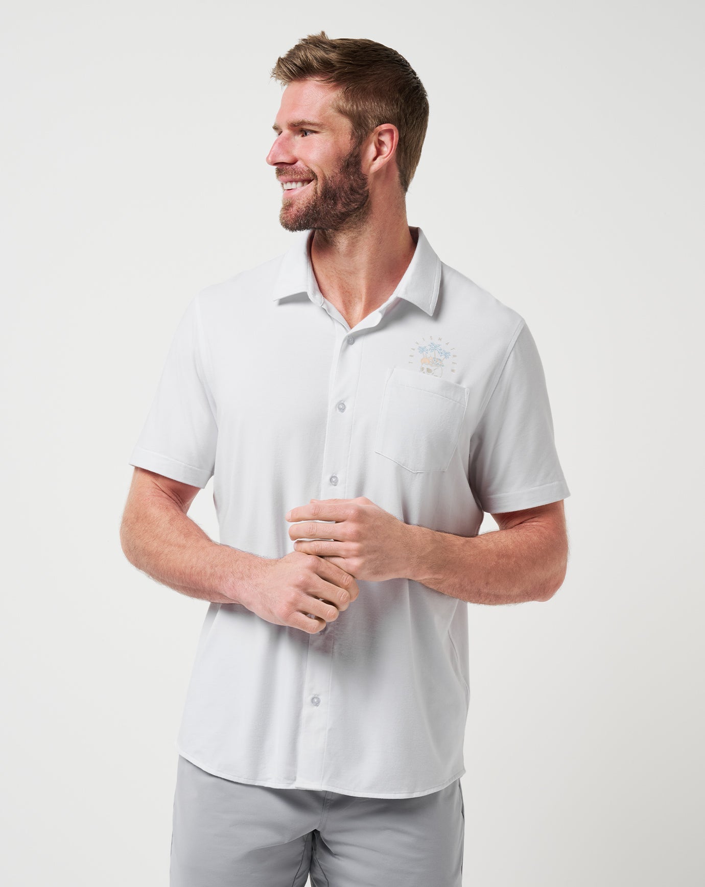 Travis Mathew For Sale Poolside Pitcher Button-Up Men