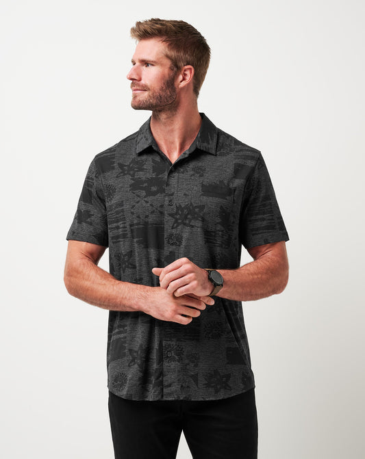 Travis Mathew US Knit Gravitation Button-Up Men