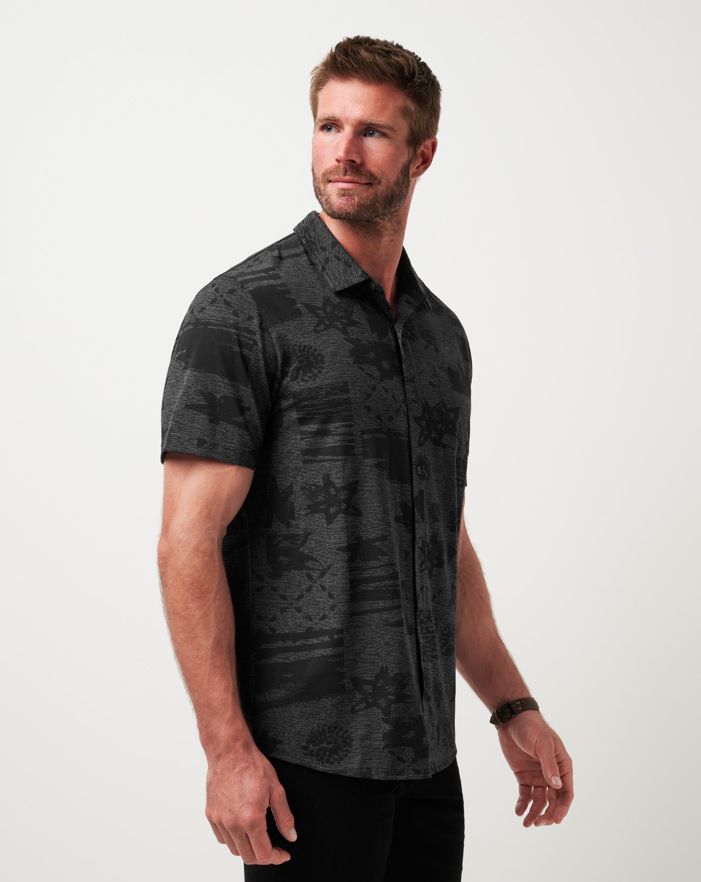 Travis Mathew US Knit Gravitation Button-Up Men