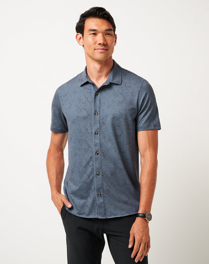 Travis Mathew Discount Knit Featherweight Tides Button-Up Men