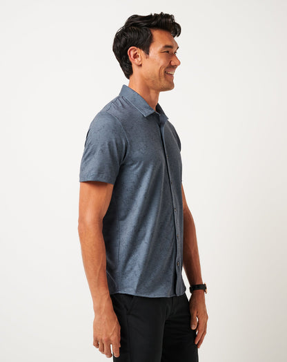 Travis Mathew Discount Knit Featherweight Tides Button-Up Men