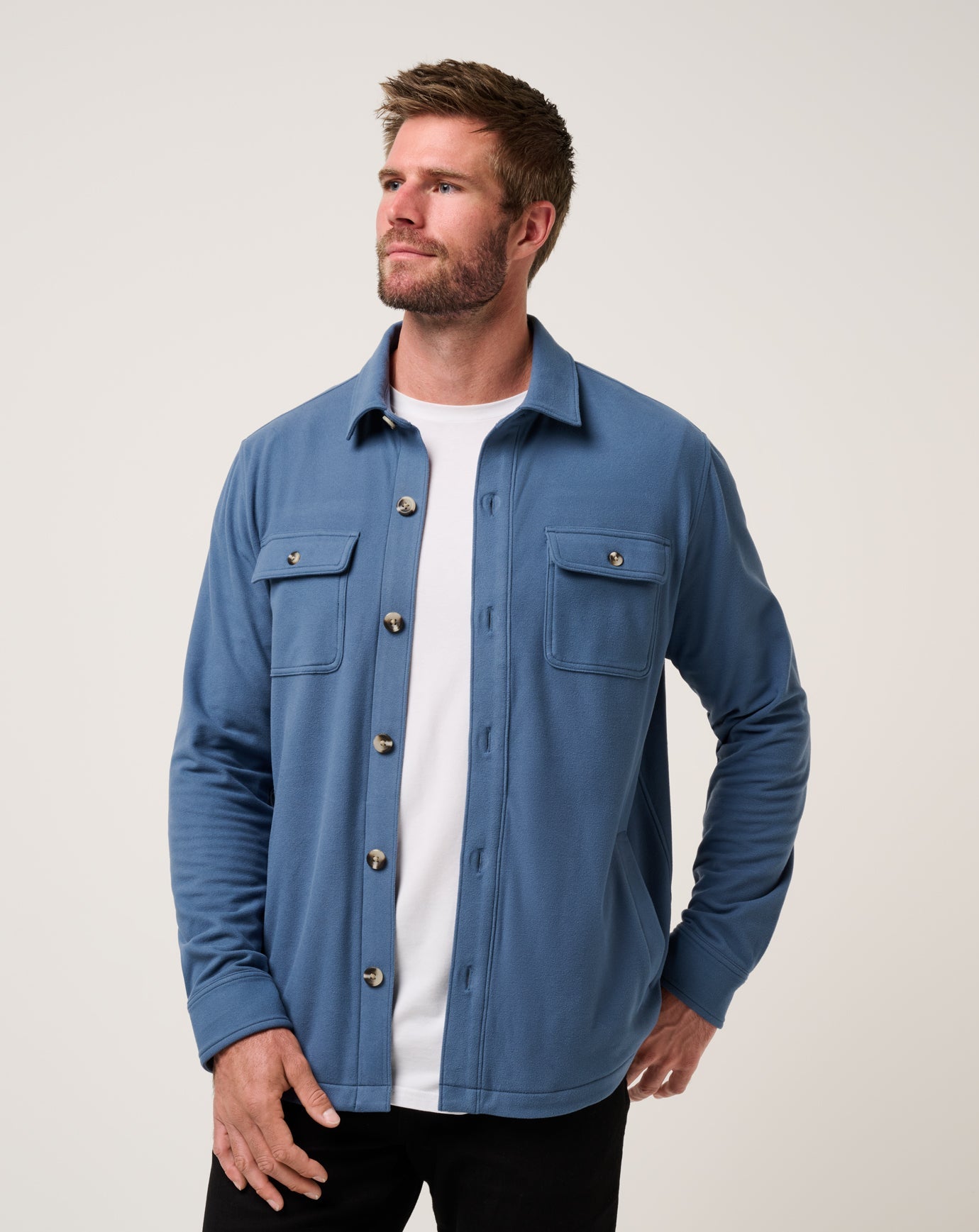 Travis Mathew Outlets Peak Fleece Shirt Jacket Men