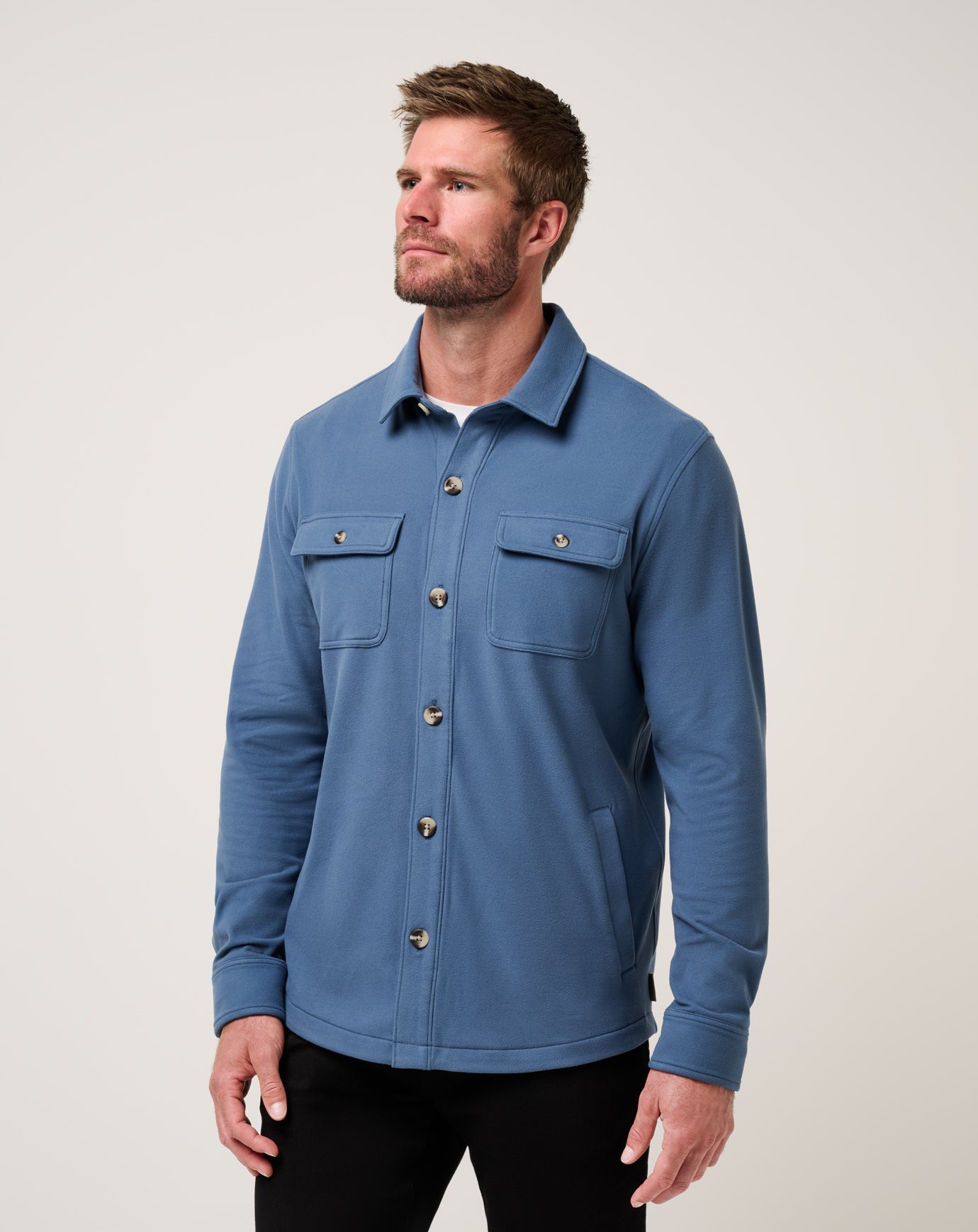 Travis Mathew Outlets Peak Fleece Shirt Jacket Men