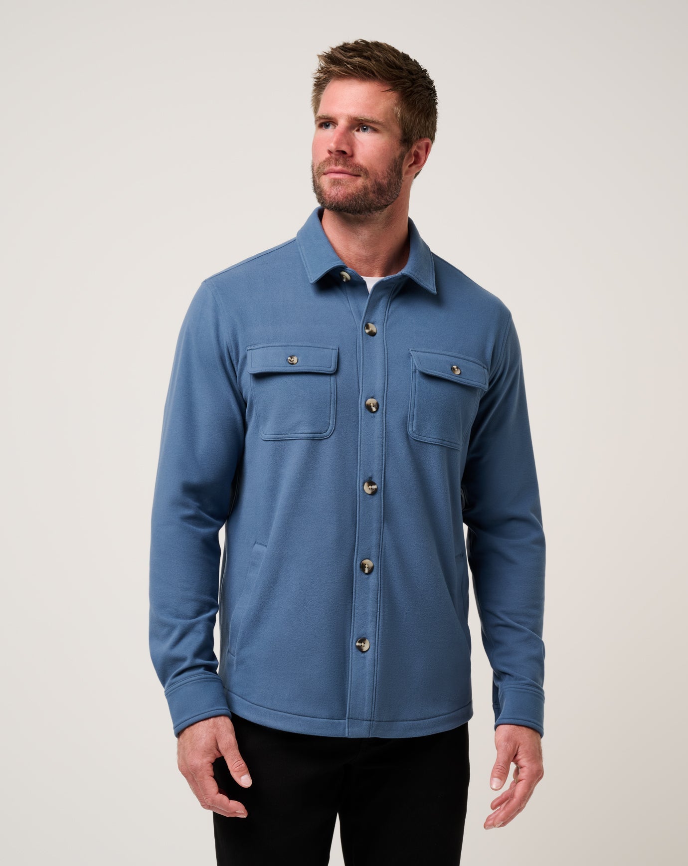 Travis Mathew Outlets Peak Fleece Shirt Jacket Men