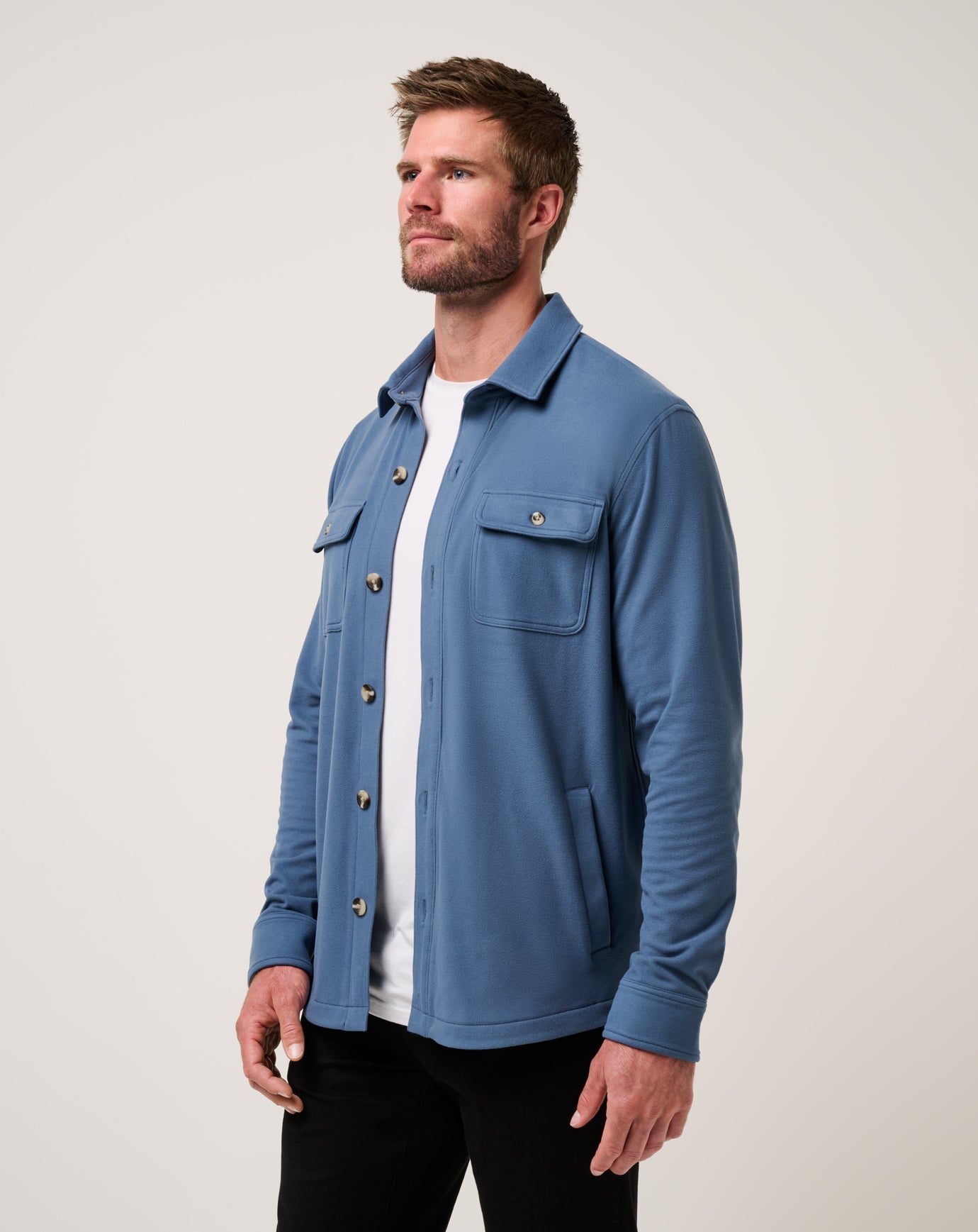 Travis Mathew Outlets Peak Fleece Shirt Jacket Men
