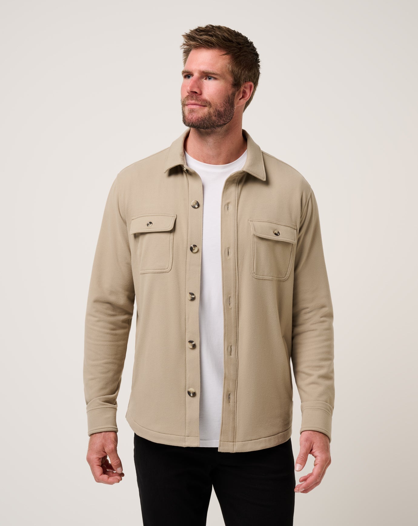 Travis Mathew For Sale Peak Fleece Shirt Jacket Men