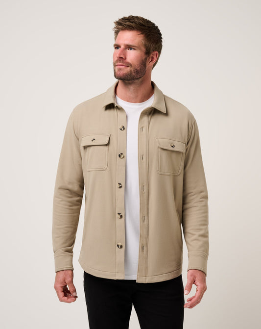 Travis Mathew For Sale Peak Fleece Shirt Jacket Men