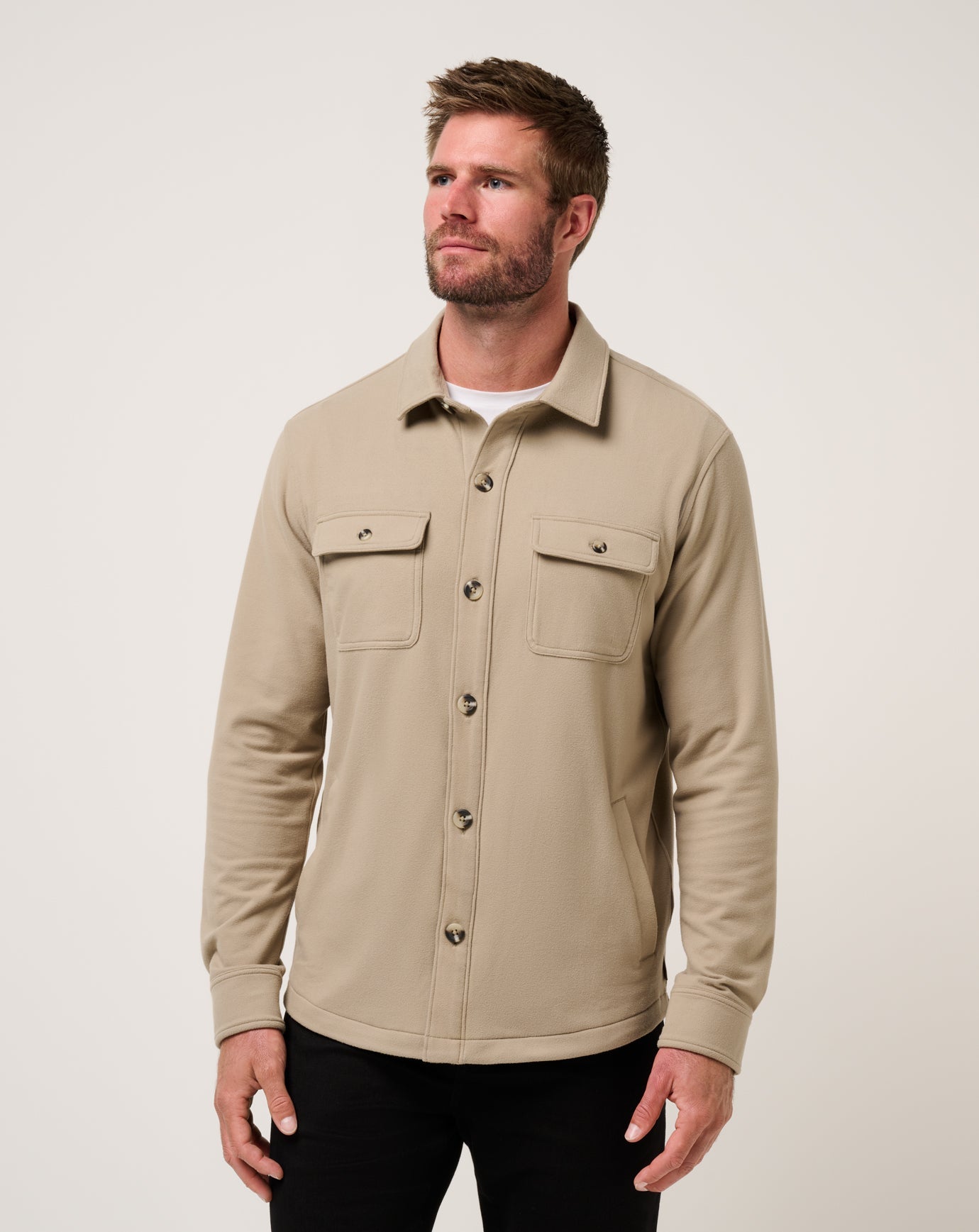 Travis Mathew For Sale Peak Fleece Shirt Jacket Men