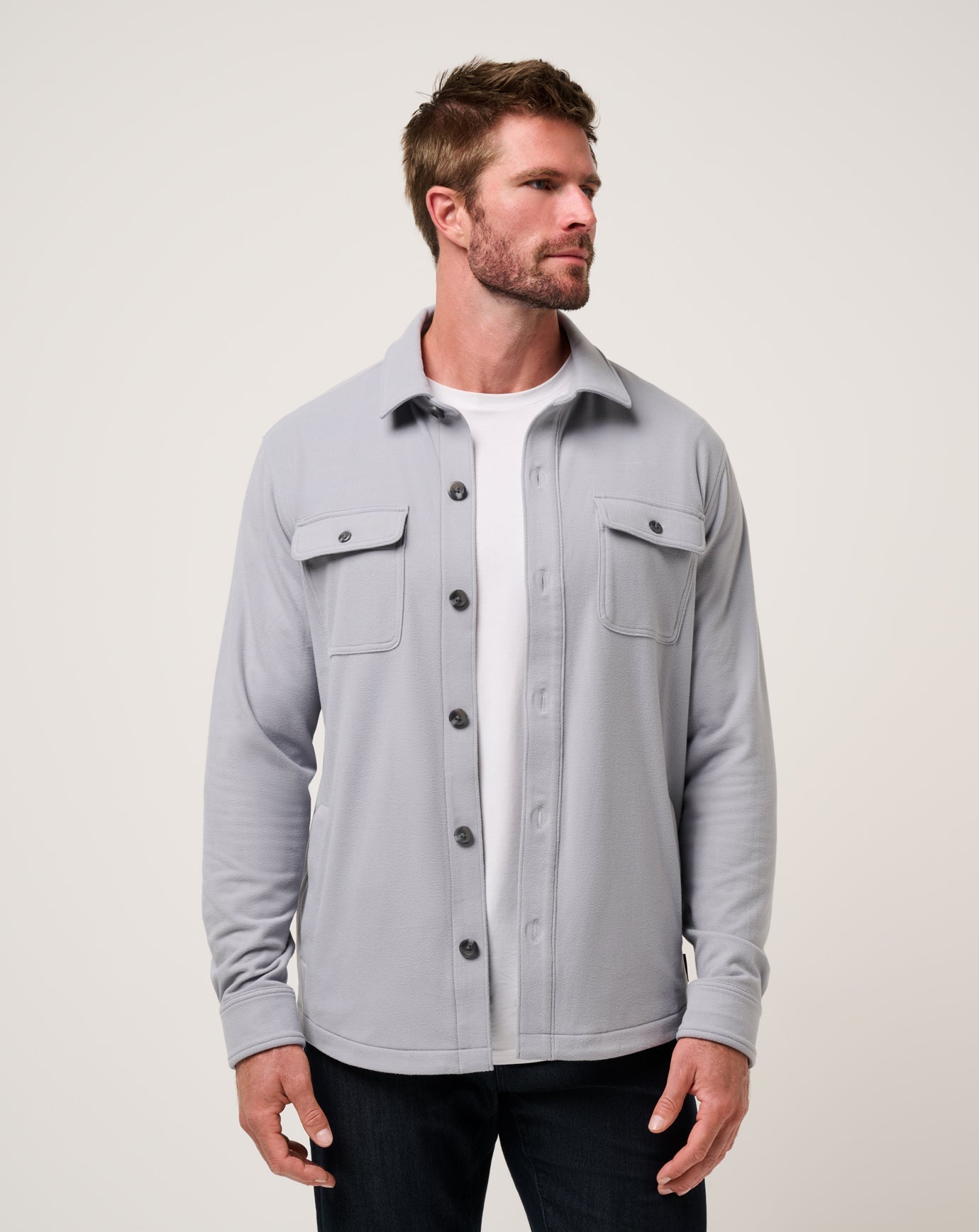 Travis Mathew Sale Peak Fleece Shirt Jacket Men
