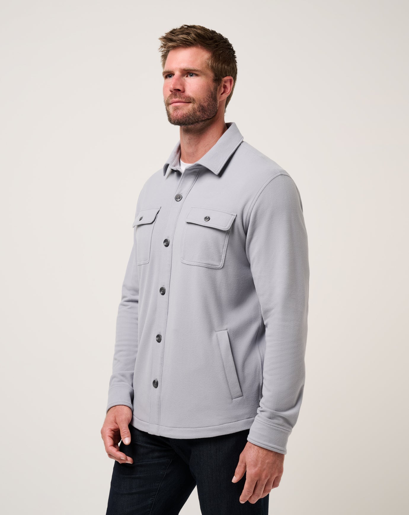 Travis Mathew Sale Peak Fleece Shirt Jacket Men