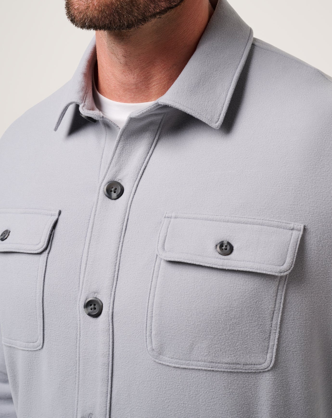 Travis Mathew Sale Peak Fleece Shirt Jacket Men