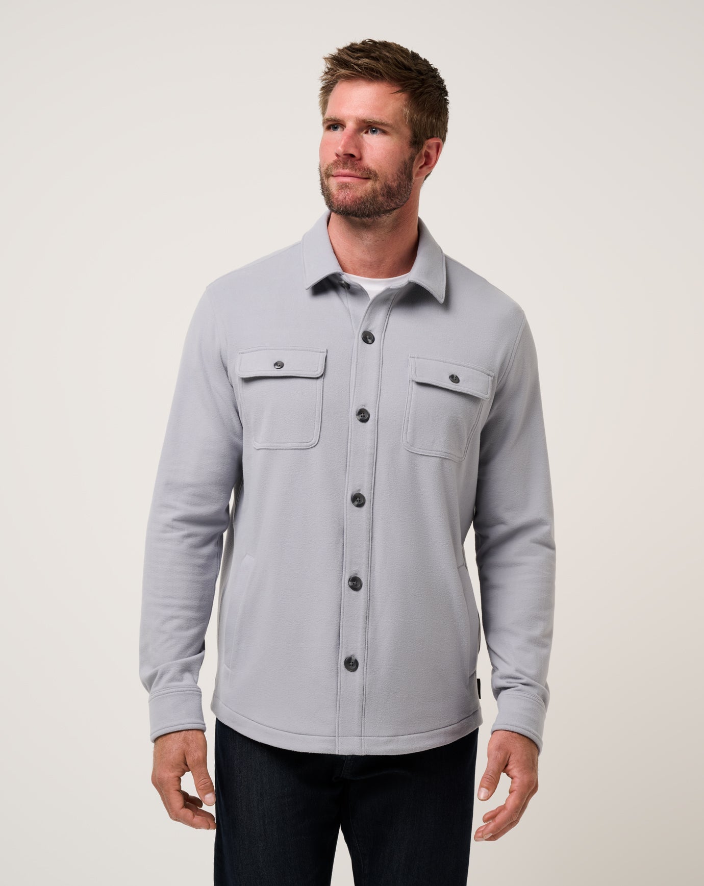 Travis Mathew Sale Peak Fleece Shirt Jacket Men