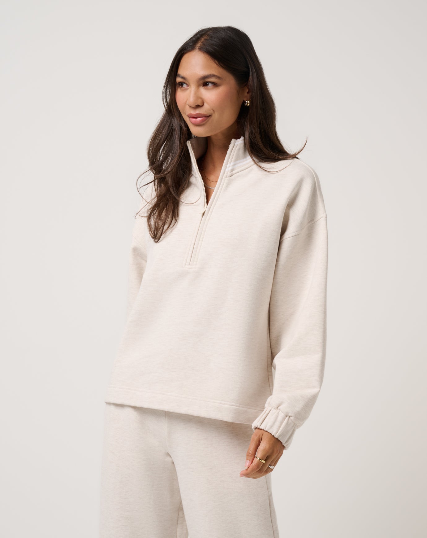 Travis Mathew Discount Cloud Fleece Clubside Half Zip Women