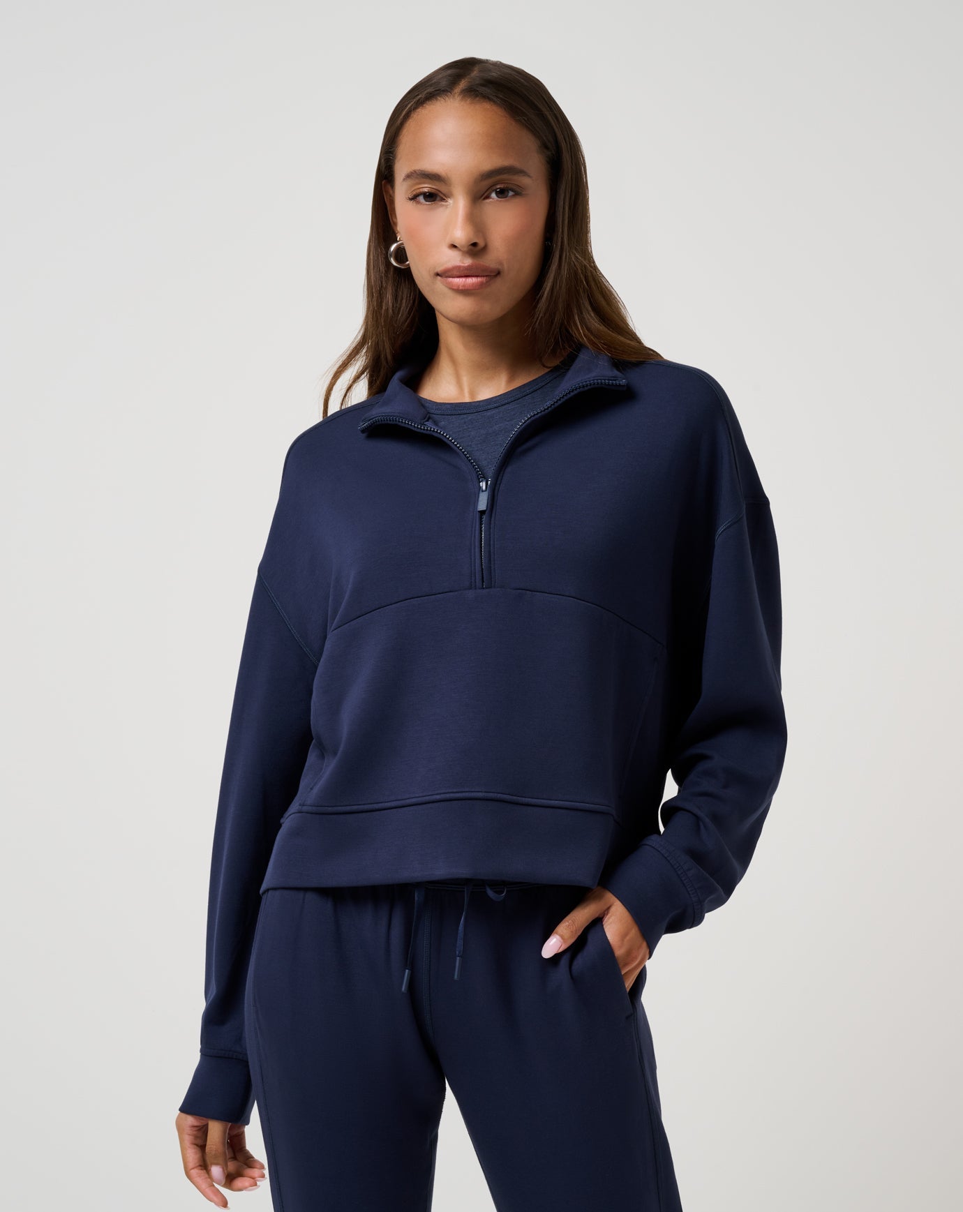Travis Mathew Discount Skyloft Soft Half Zip 2.0 Women|Golf