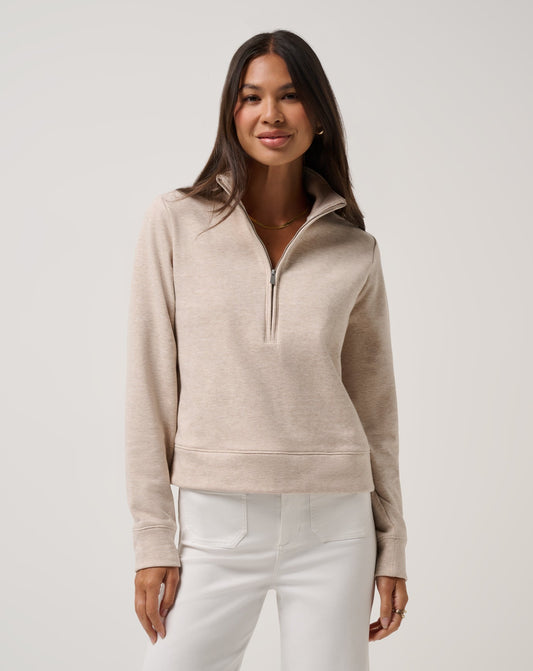 Travis Mathew Sale Cloud Fleece Half Zip 2.0 Women|Golf