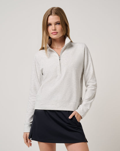 Travis Mathew Discount Cloud Fleece Half Zip 2.0 Women|Golf