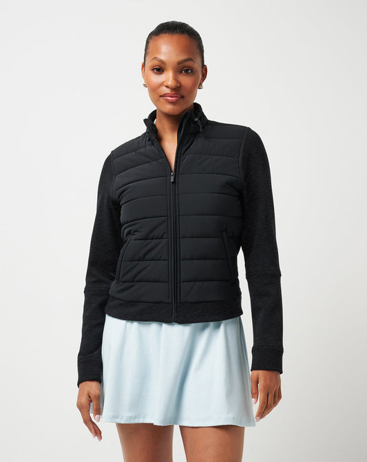 Travis Mathew Online Skyloft Soft Espresso Martini Full Zip Women|Golf
