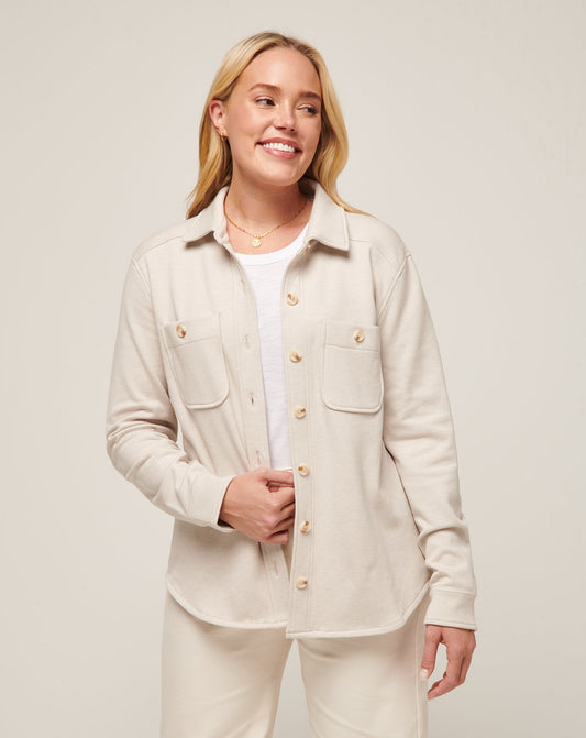 Travis Mathew Outlets Cloud Fleece Shacket Women