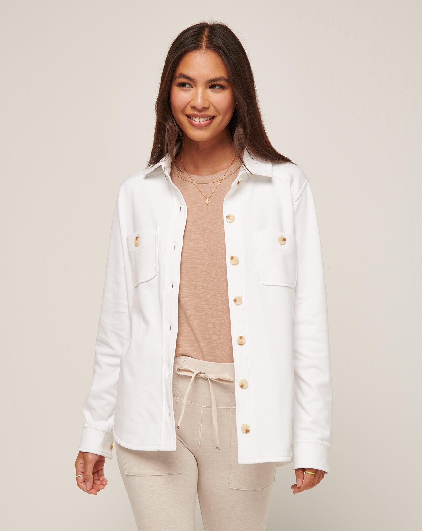 Travis Mathew For Sale Cloud Fleece Shacket Women