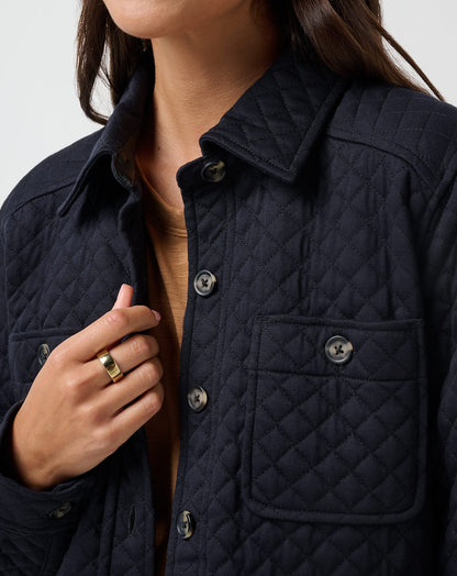 Travis Mathew Outlets Diamond Quilted Shacket Women