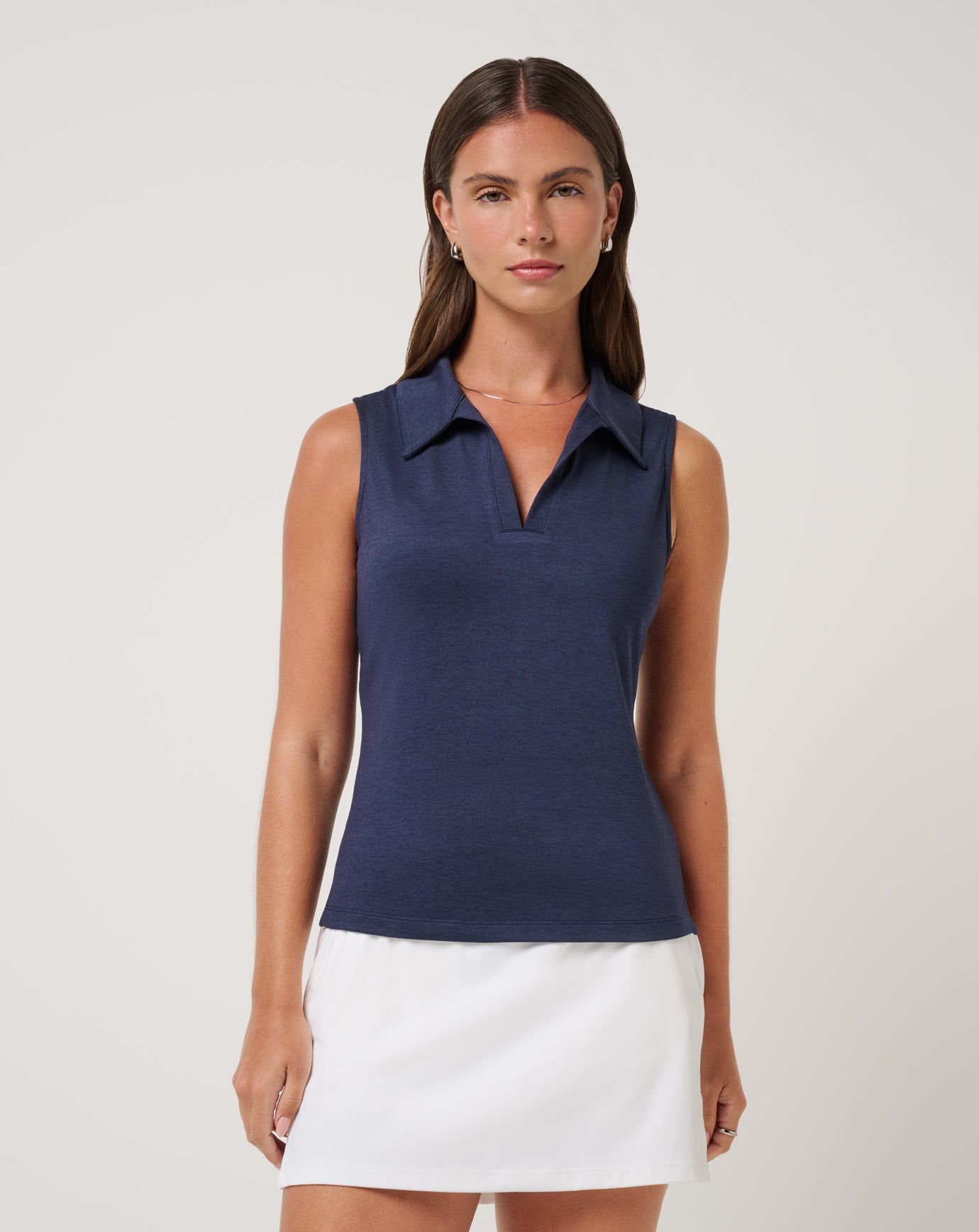 Travis Mathew Outlets Skyloft Light Sleeveless Polo Women|Golf