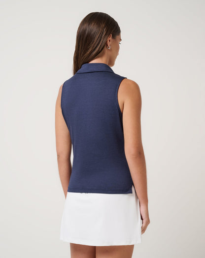 Travis Mathew Outlets Skyloft Light Sleeveless Polo Women|Golf