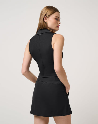 Travis Mathew For Sale Moveknit Rib Zip Polo Women|Golf