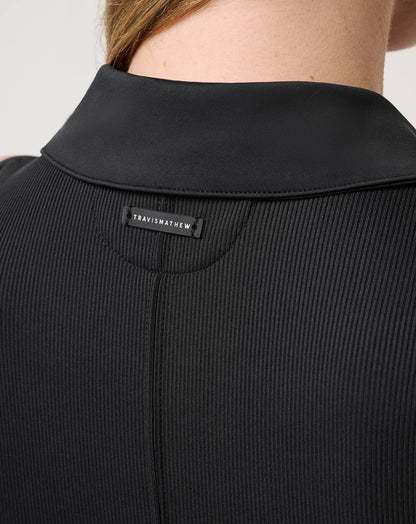 Travis Mathew For Sale Moveknit Rib Zip Polo Women|Golf