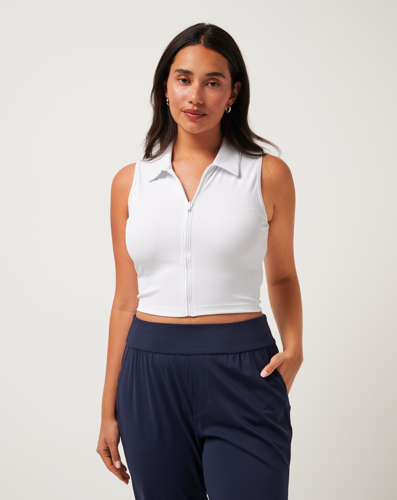 Travis Mathew US Moveknit Rib Zip Polo Women|Golf