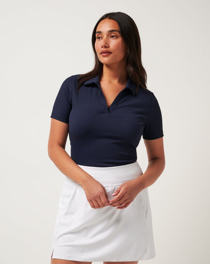 Travis Mathew Online Moveknit Vneck Polo Women|Golf