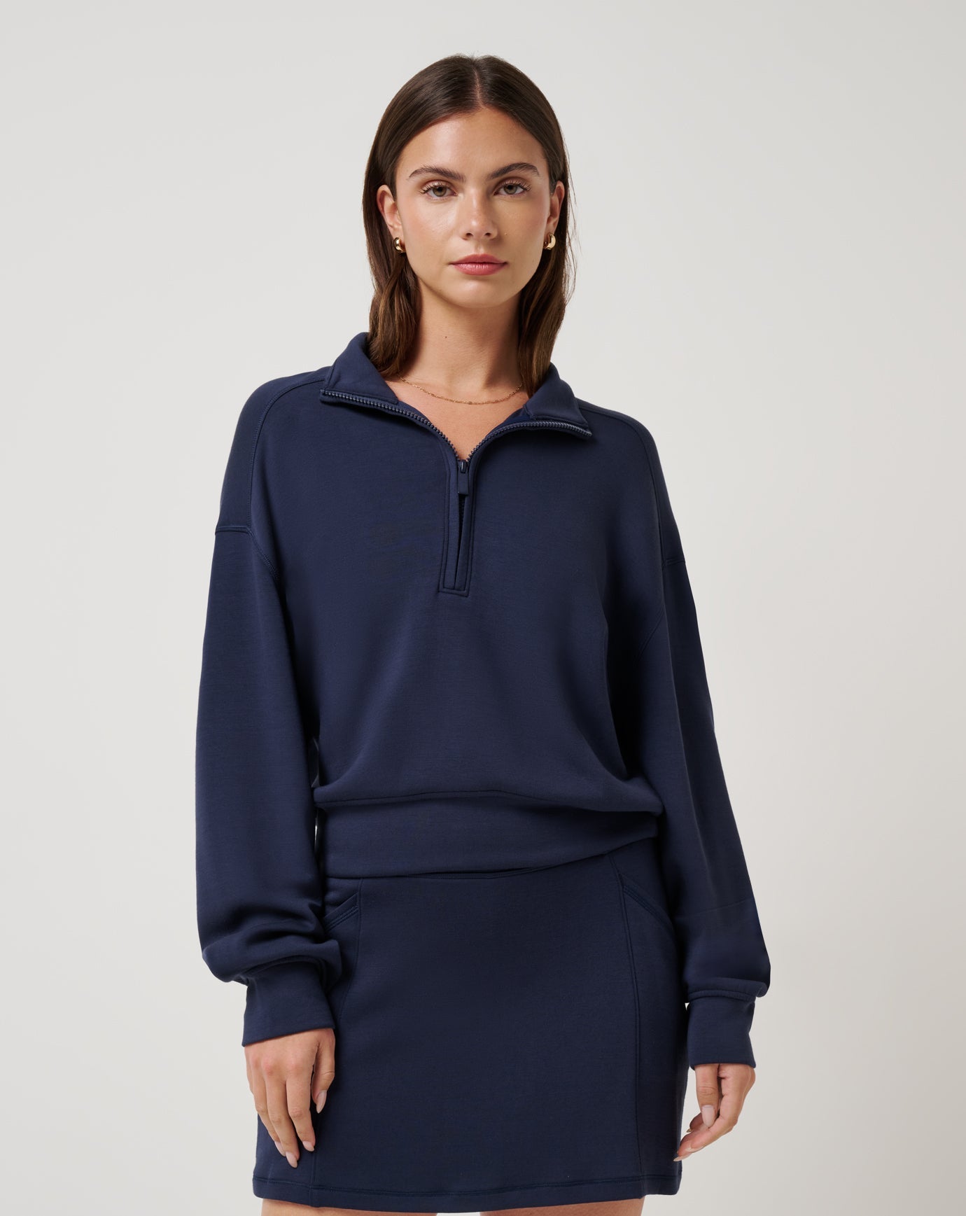 Travis Mathew Discount Skyloft Soft Echo Half Zip Women|Golf