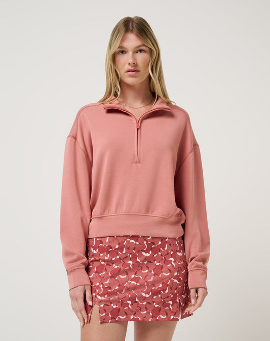 Travis Mathew For Sale Skyloft Soft Echo Half Zip Women|Golf
