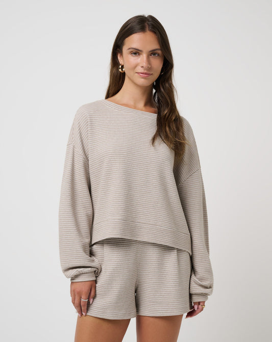 Travis Mathew Outlets Coastal Rib Yacht Me Pullover Women