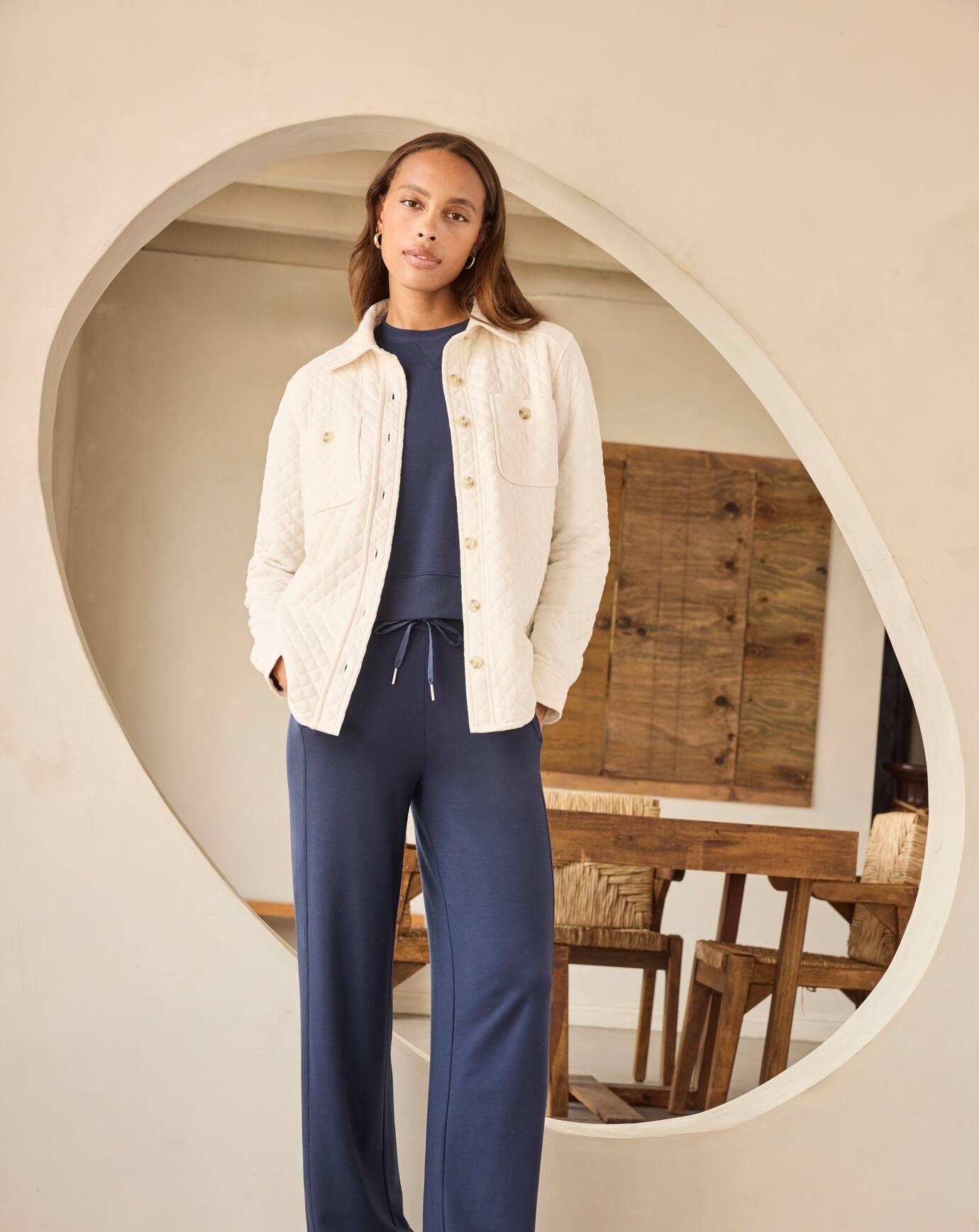 Travis Mathew For Sale Cloud Terry Wide Leg Pant Women
