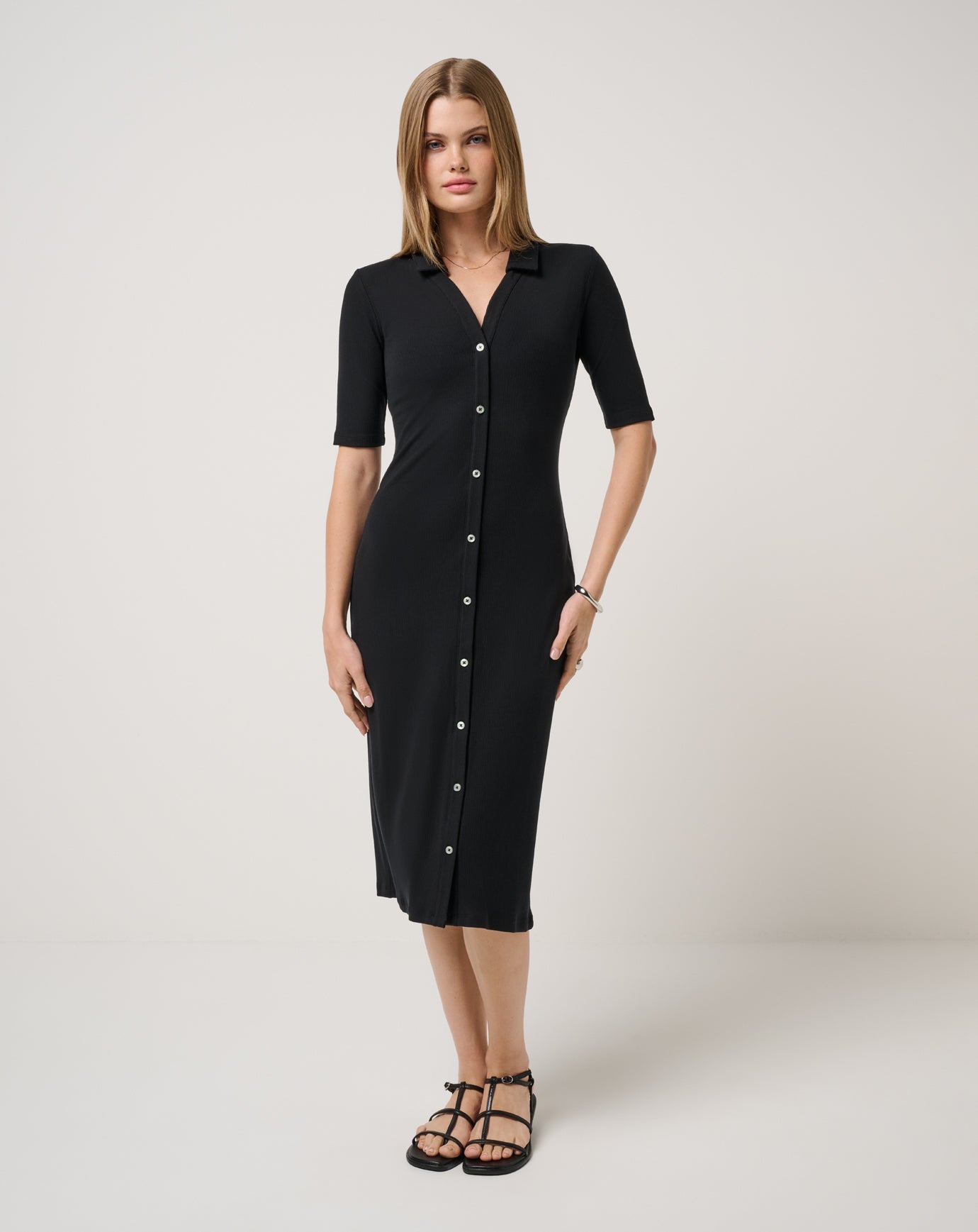 Travis Mathew Sale Cloud Rib Polo Midi Dress Women