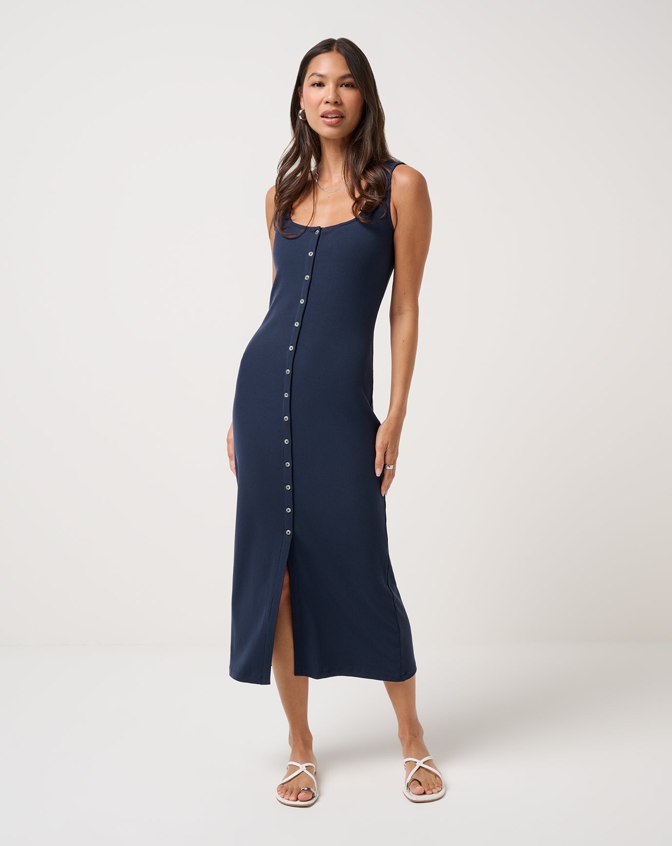 Travis Mathew Discount Cloud Rib Button Tank Dress Women