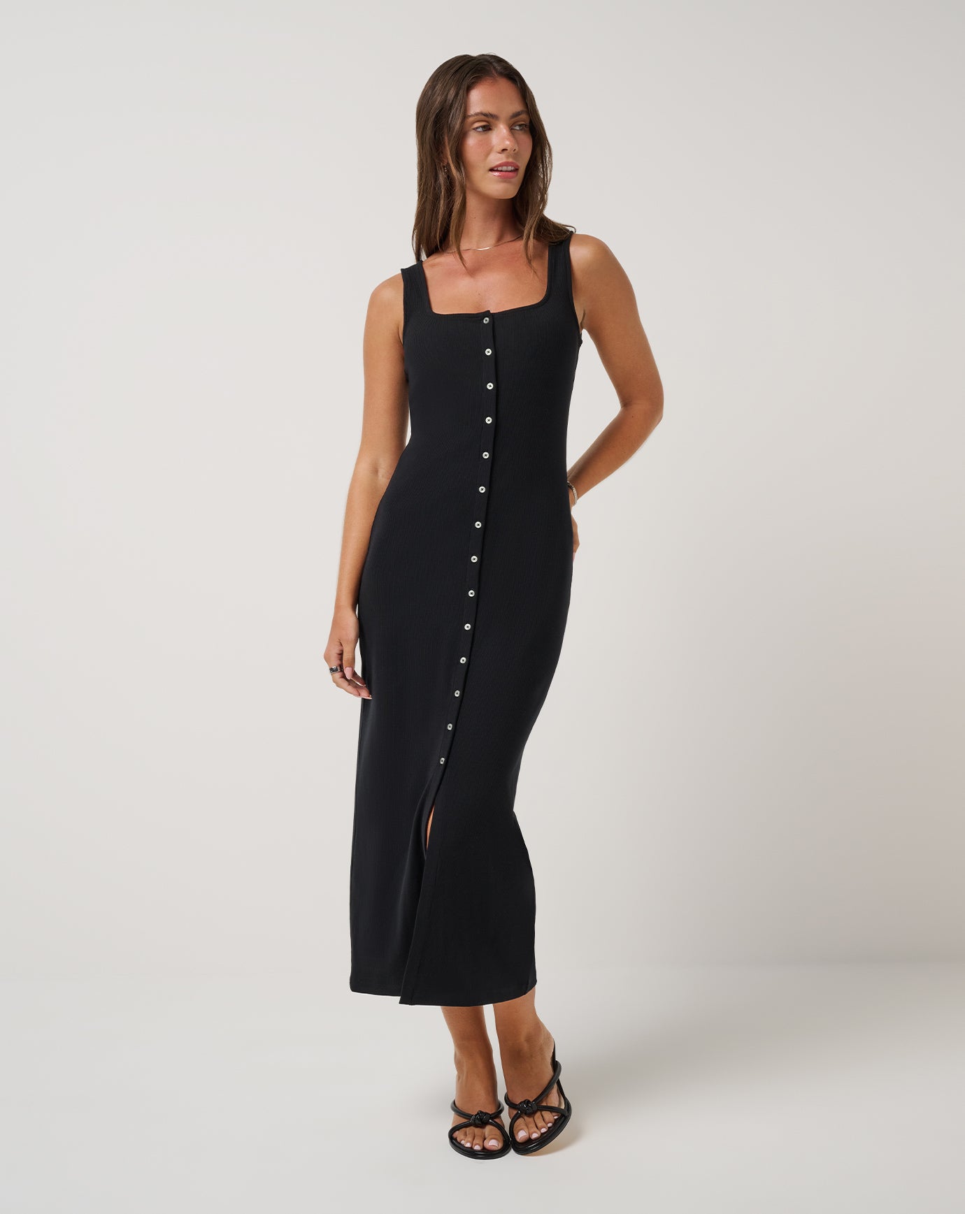 Travis Mathew Sale Cloud Rib Button Tank Dress Women