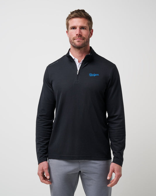 Travis Mathew For Sale Los Angeles Dodgers Time To Tailgate Quarter Zip Game Day|New
