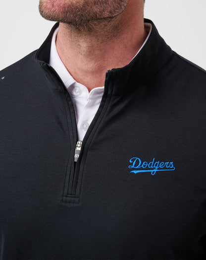 Travis Mathew For Sale Los Angeles Dodgers Time To Tailgate Quarter Zip Game Day|New