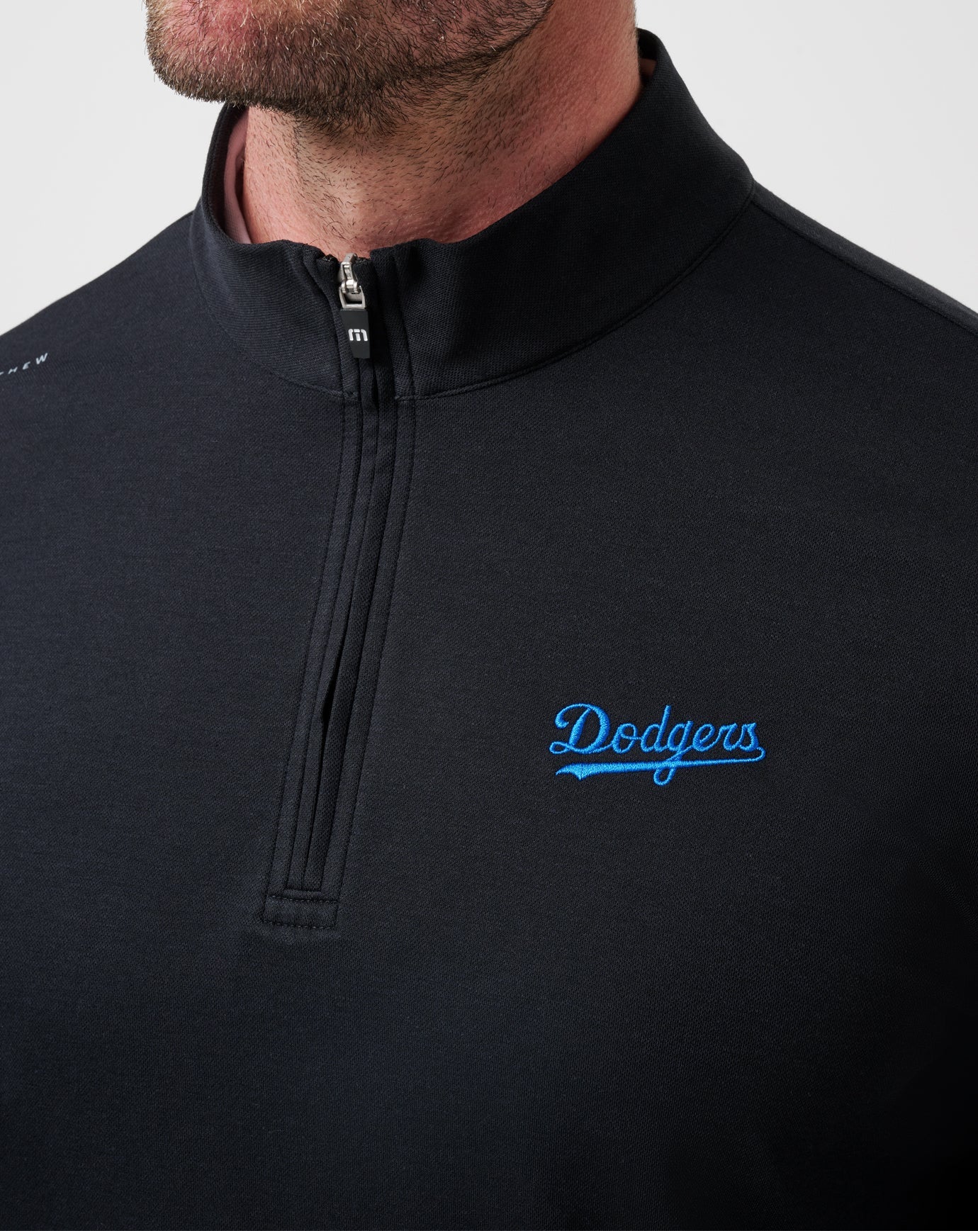 Travis Mathew For Sale Los Angeles Dodgers Time To Tailgate Quarter Zip Game Day|New
