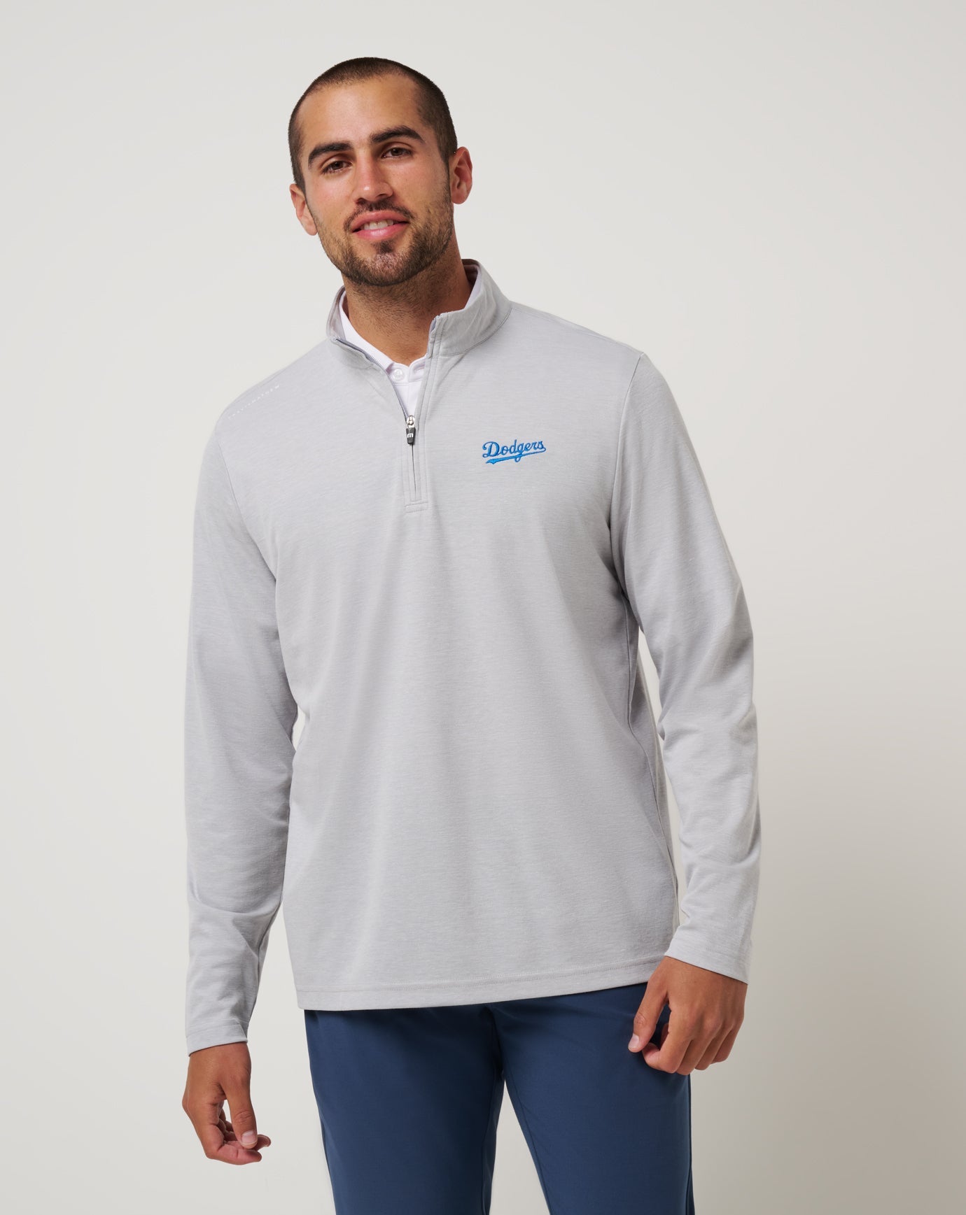 Travis Mathew US Los Angeles Dodgers Time To Tailgate Quarter Zip Game Day|New