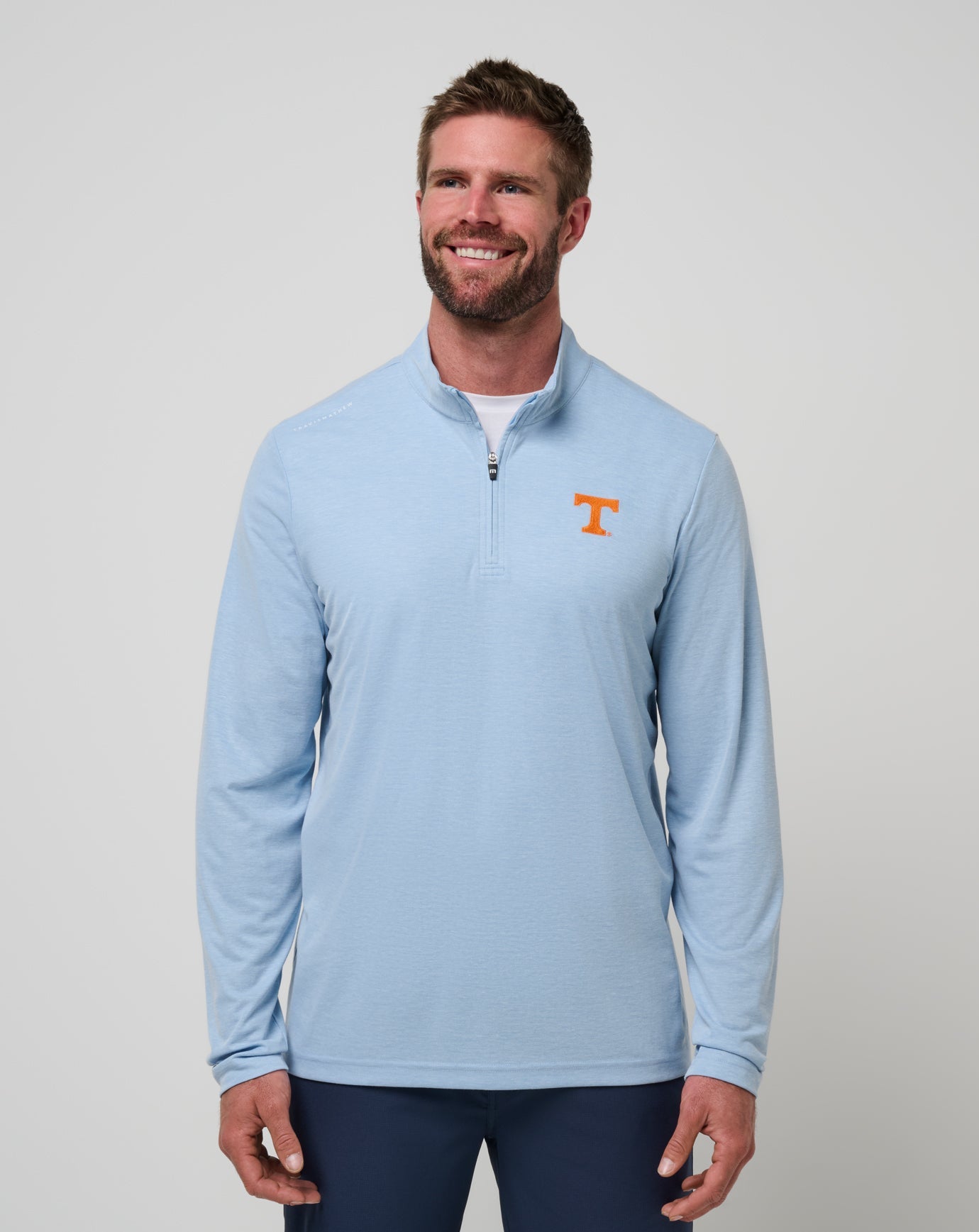 Travis Mathew For Sale Tennessee Time To Tailgate Quarter Zip Game Day|New