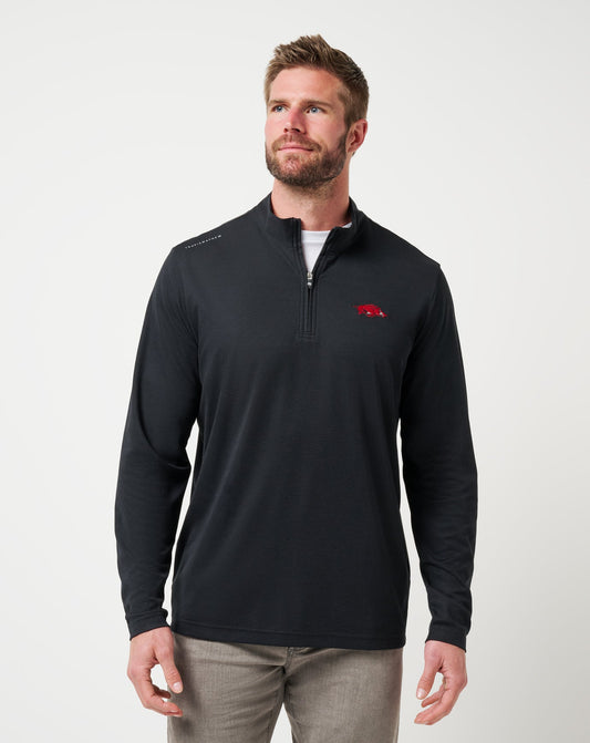 Travis Mathew Online Arkansas Time To Tailgate Quarter Zip Game Day|New