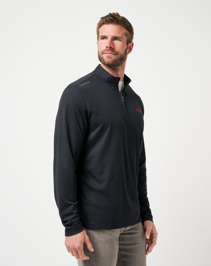 Travis Mathew Online Arkansas Time To Tailgate Quarter Zip Game Day|New